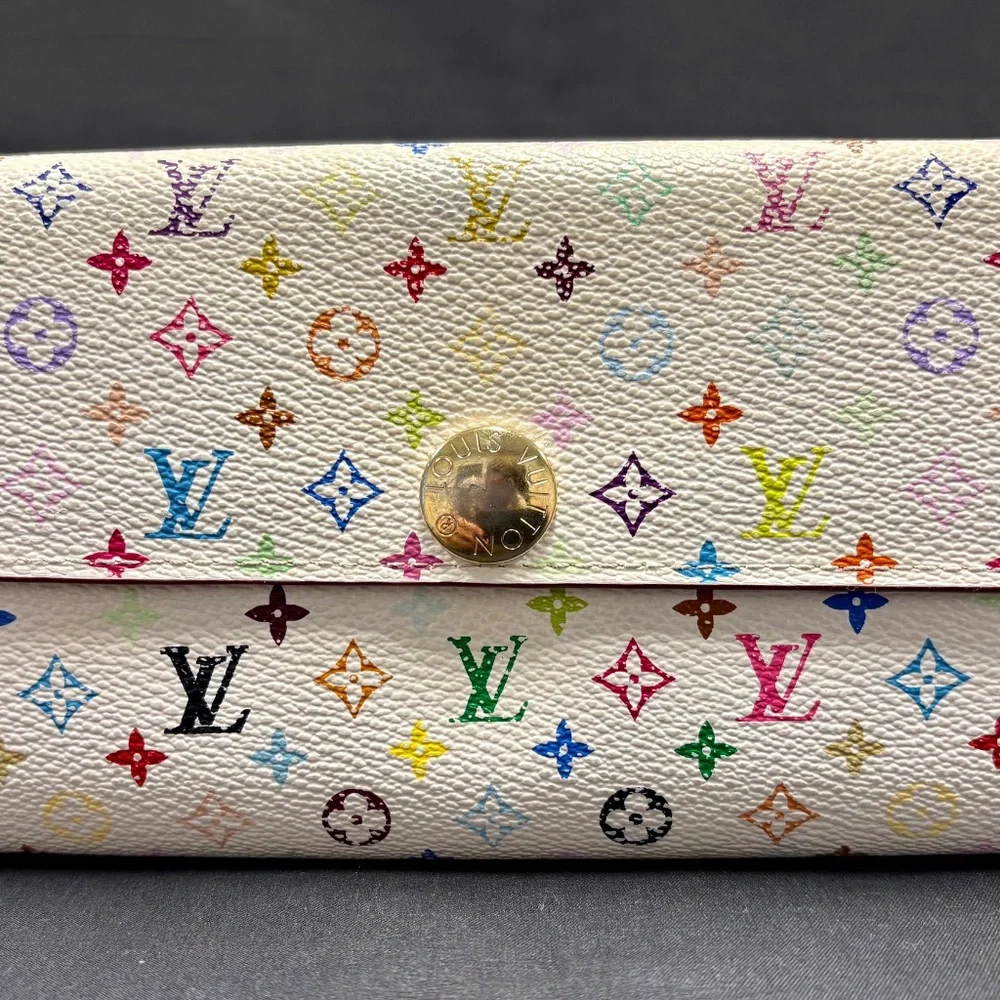 Louis Vuitton Murakami Sarah Wallet Multicolor Monogram Canvas - Picture 11 of 13